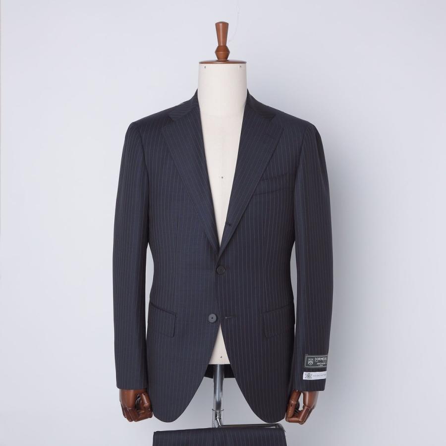 SHIPS: LUXURY DORMEUIL AMADEUS ピンストライプ スーツの画像