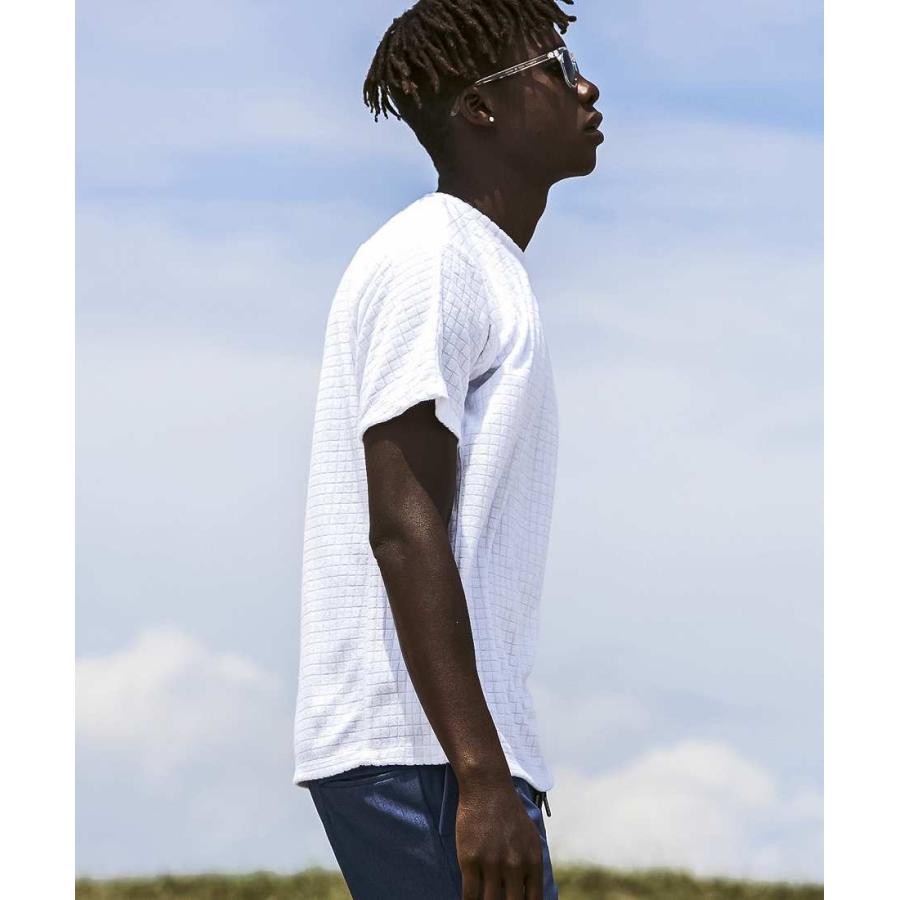 1PIU1UGUALE3 RELAX ブロックパイル半袖Tシャツ : マルイ(丸井