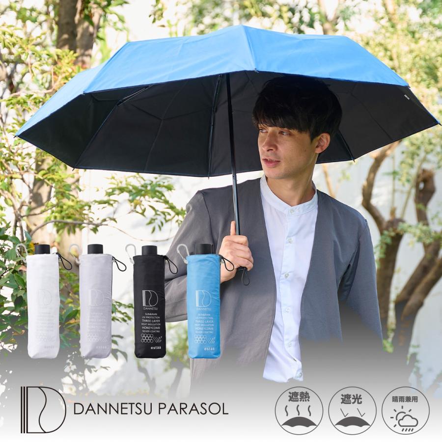 estaa（エスタ） ハニカム 断熱パラソル 折りたたみ傘 遮光率100