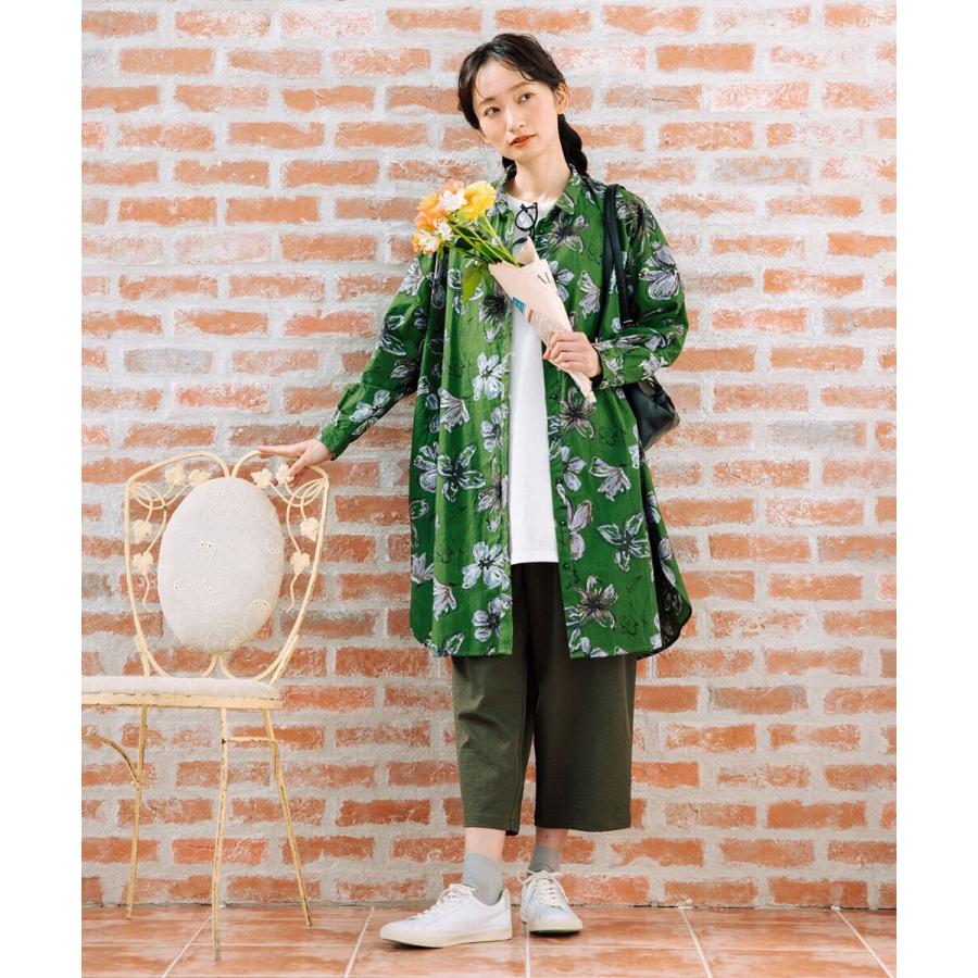 サブストリート（sab street）/【大きいサイズ】 15号・19号(3L・5L) FONTLAB ゆるタックワイド8分丈パンツ Sab Street 【大きいサイズ】 15号・19号(3L・5L) FONTLAB ゆるタック