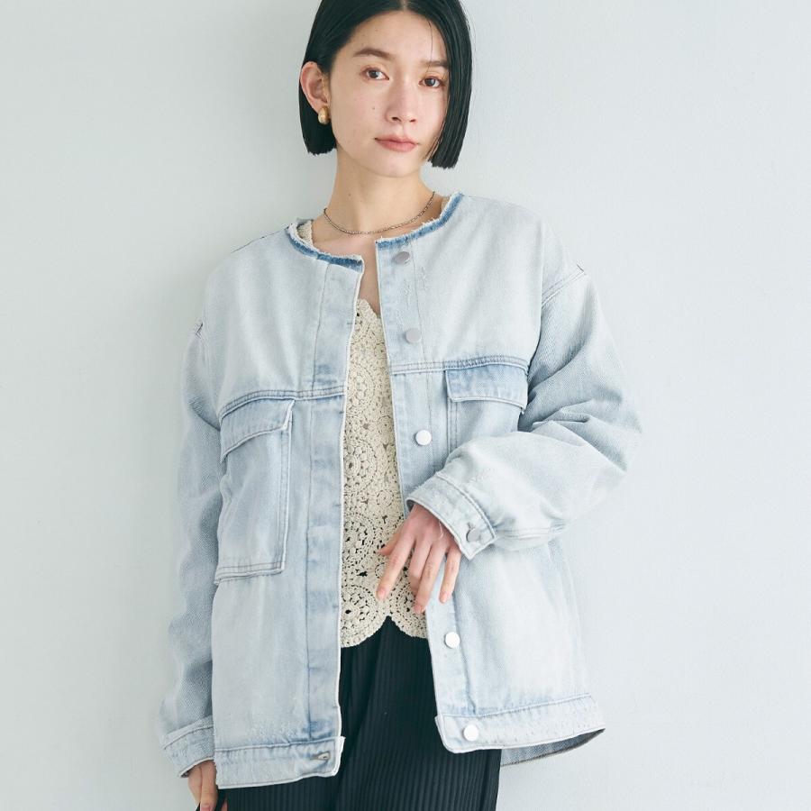 coca（コカ） ノーカラーデニムジャケット : マルイ(丸井)Yahoo!店