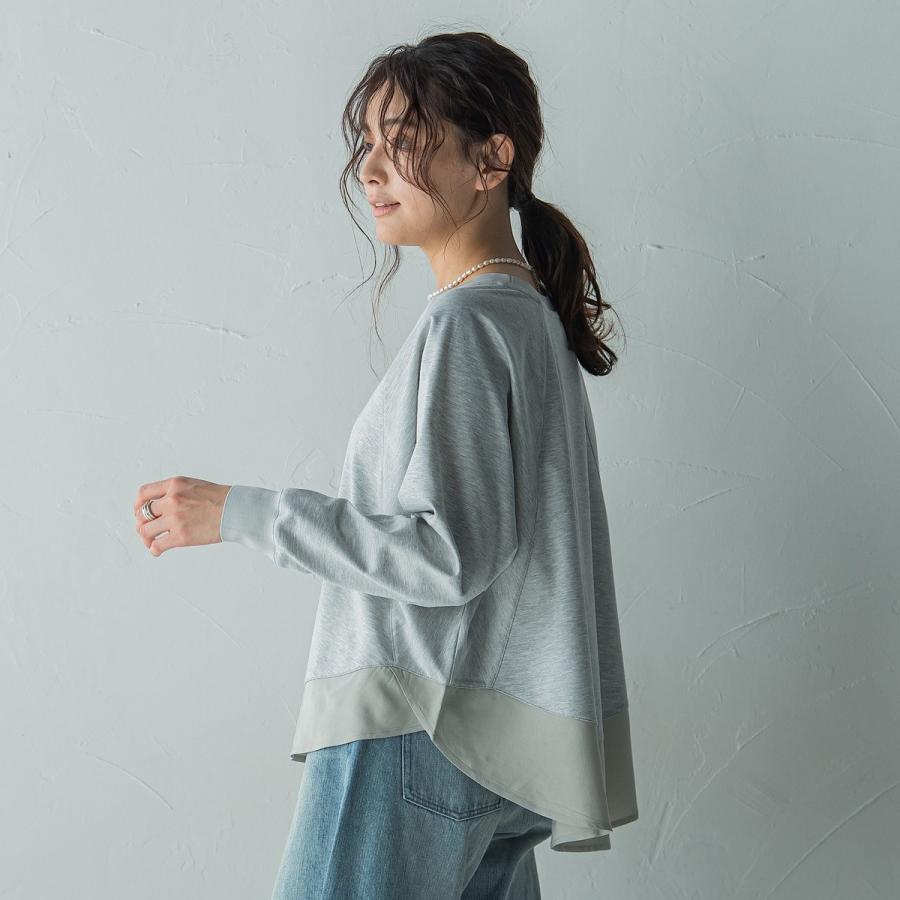 MAYSON GREY（メイソングレイ） ポンチローマラグラン布帛切替プル