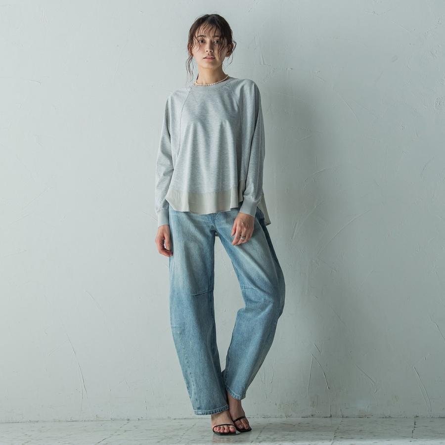 MAYSON GREY（メイソングレイ） ポンチローマラグラン布帛切替プル