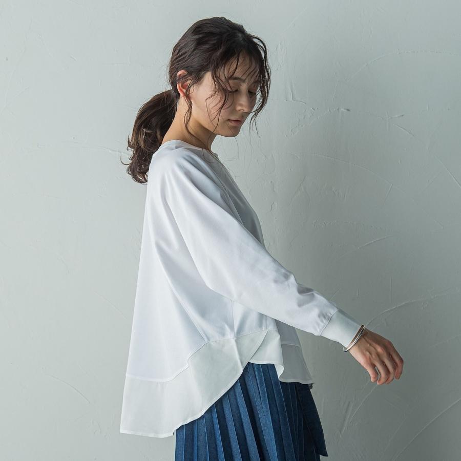 MAYSON GREY（メイソングレイ） ポンチローマラグラン布帛切替プル