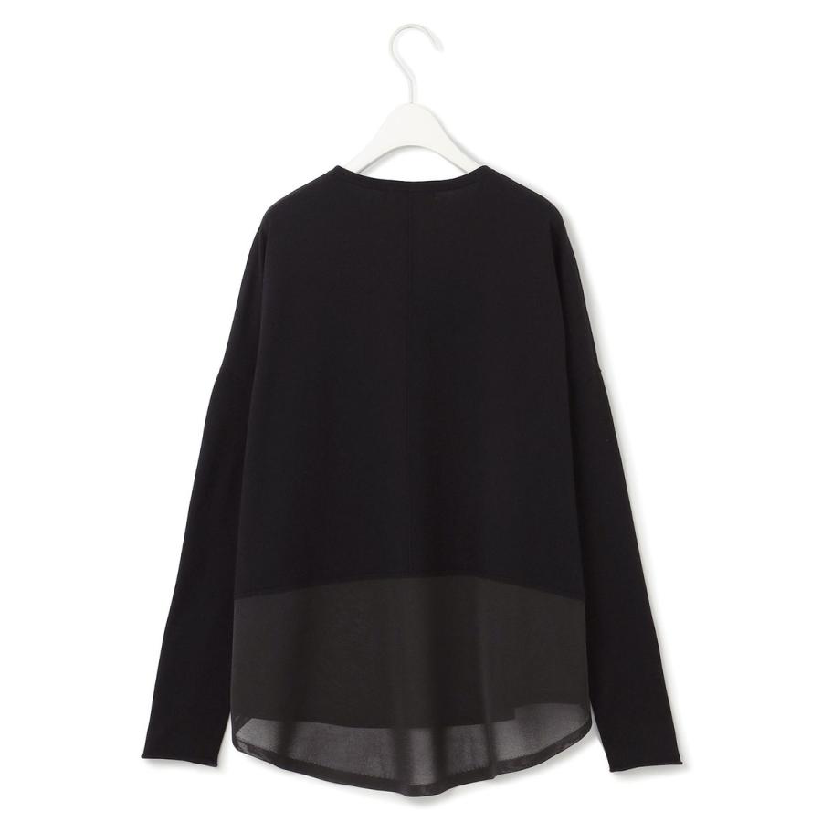 icb ヴィスコースワイドシアーコンビプルオーバー ICB（アイシービー） 【洗える】 ヴィスコースワイド シアーコンビプル