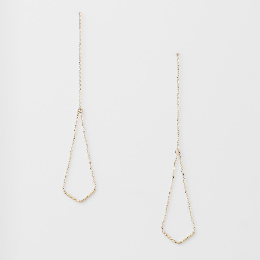 フェスタリア ピアス K10 星モチーフ イエローゴールド ホワイト