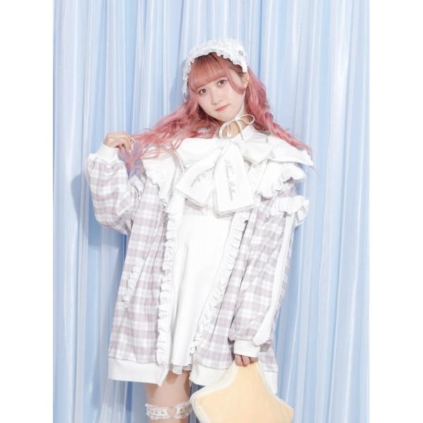 うさ耳ヨークフリルチェックジャージパーカー : マルイ(丸井)Yahoo!店