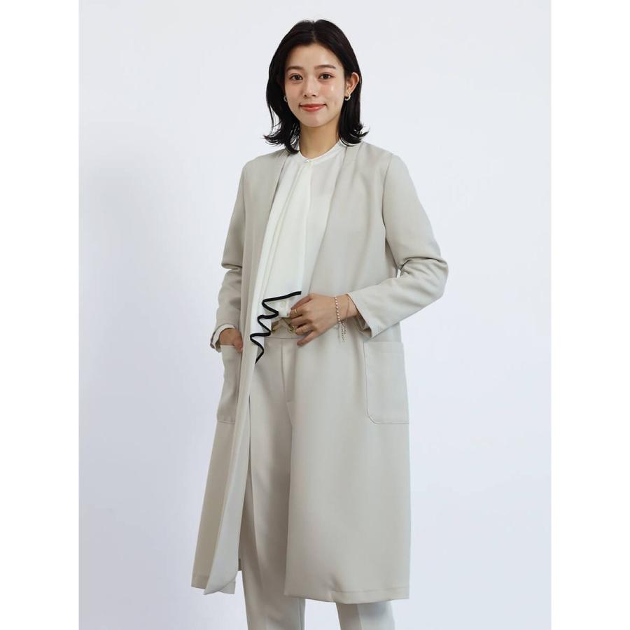 IENA ダブルビーバーVネックノーカラーコート｜IENA（イエナ）の