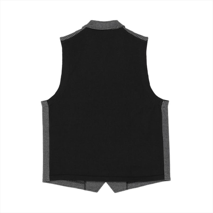 参考   多角度から   最後は底 前身カットラペルニットジレ 幾何学模様 メンズ TOKYO SHIRTS