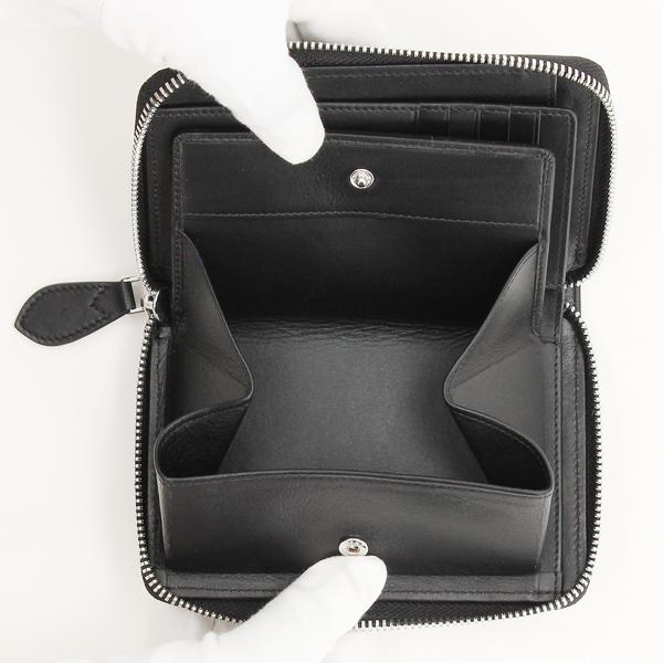 【未使用】 ラルフローレン　ラウンドファスナー　二つ折り 財布　レザー　ブラック POLO RALPH LAUREN（ポロ・ラルフローレン） ポロ ラルフローレン