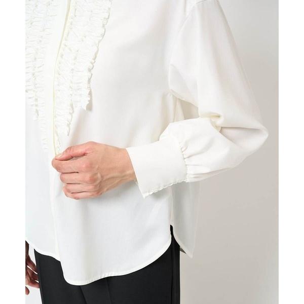GEORGES RECH（ジョルジュ・レッシュ） スタンドカラーフリルブラウス