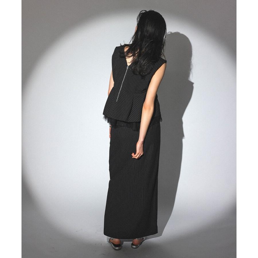 ANDRESD 【ANDRESD】pinstripe peplum setup dress : マルイ(丸井