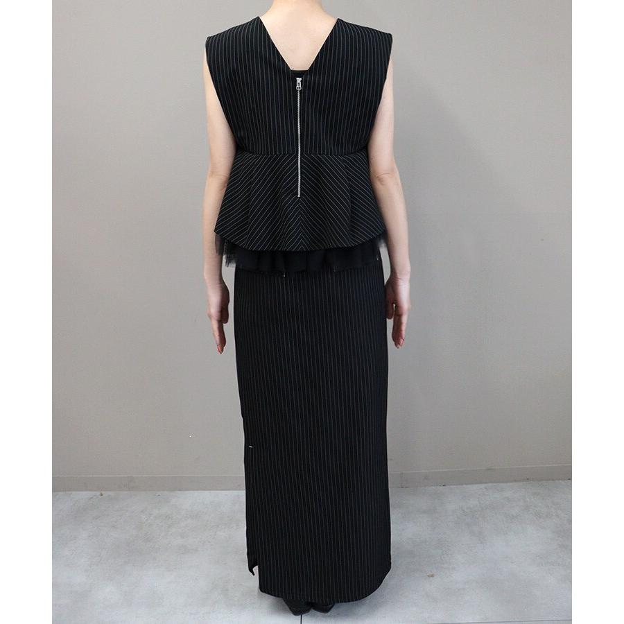 ANDRESD 【ANDRESD】pinstripe peplum setup dress : マルイ(丸井