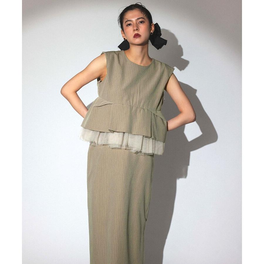 ANDRESD アンドレスド peplum setup dress ペプラムセットアップドレス / peplum setup dress（パンツ