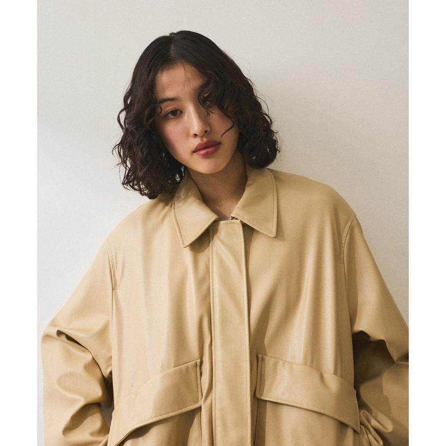 ADAM ET ROPE'（アダムエロペ） シンセティックレザーブルゾン