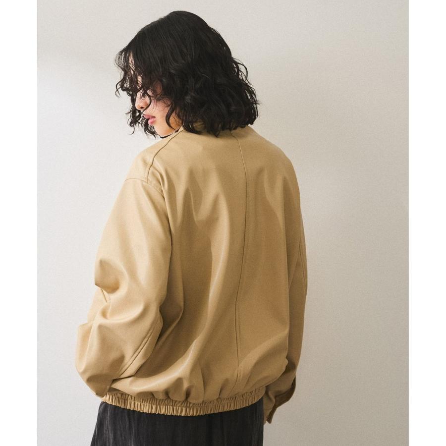 ADAM ET ROPE'（アダムエロペ） シンセティックレザーブルゾン