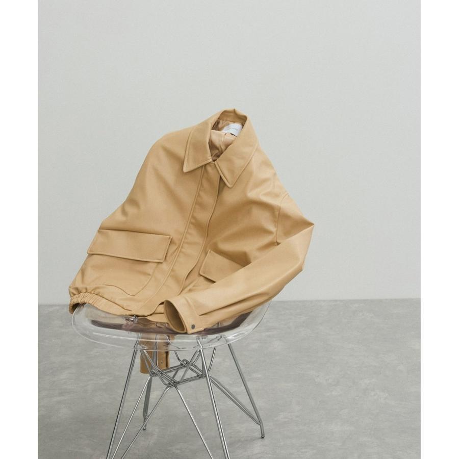 ADAM ET ROPE'（アダムエロペ） シンセティックレザーブルゾン