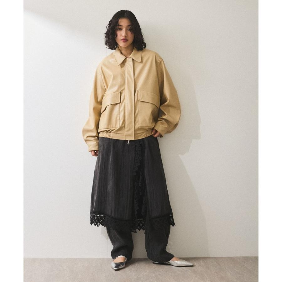 ADAM ET ROPE' FEMME シンセティックレザーブルゾン ADAM ET ROPE' シンセティックレザーブルゾン : マルイ(丸井