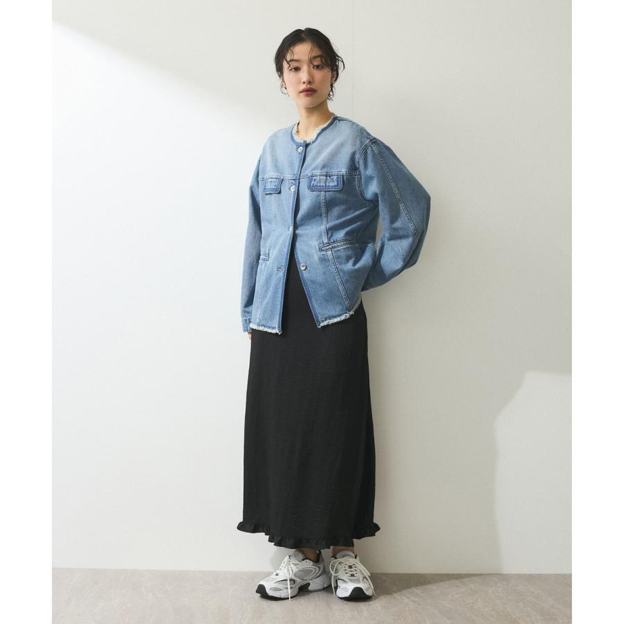 即発⭐︎アダムエロペ　今期　完売　デニムフリンジブルゾン ADAM ET ROPE' ブルゾン アウター 「WEB限定」デニムフリンジ