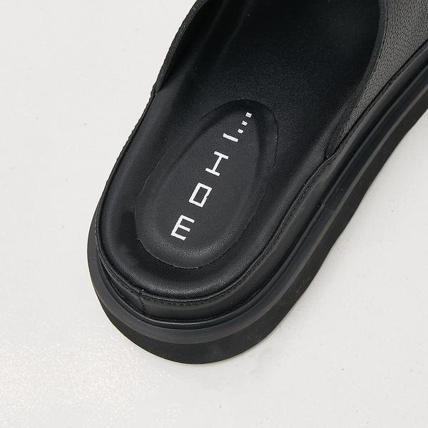 MOHI ダブルバックルサンダル ブラック MOHI サンダル 「MOHI/モヒ」 ダブルバックル レザーサンダル