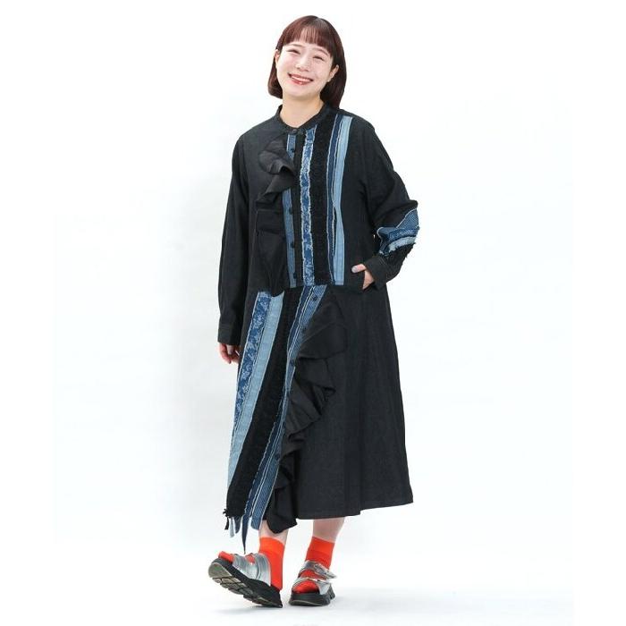 アズノウアズ オオラカ 残り物には福来たるOP サイズ5 インディゴ　新品未使用 アズノウアズ オオラカ 残り物には福来たるスカート インディゴ