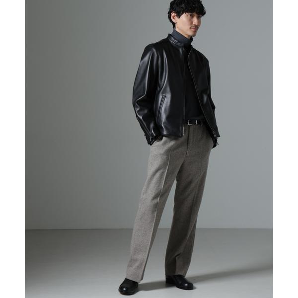 バンドカラーレザーシングルライダースジャケット : マルイ(丸井)Yahoo