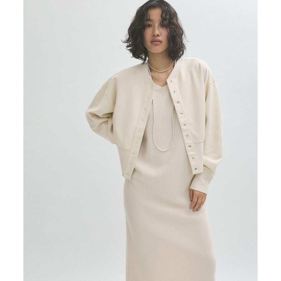 ADAM ET ROPE' 【サステナブル】カーディガンコンビタンクワンピース