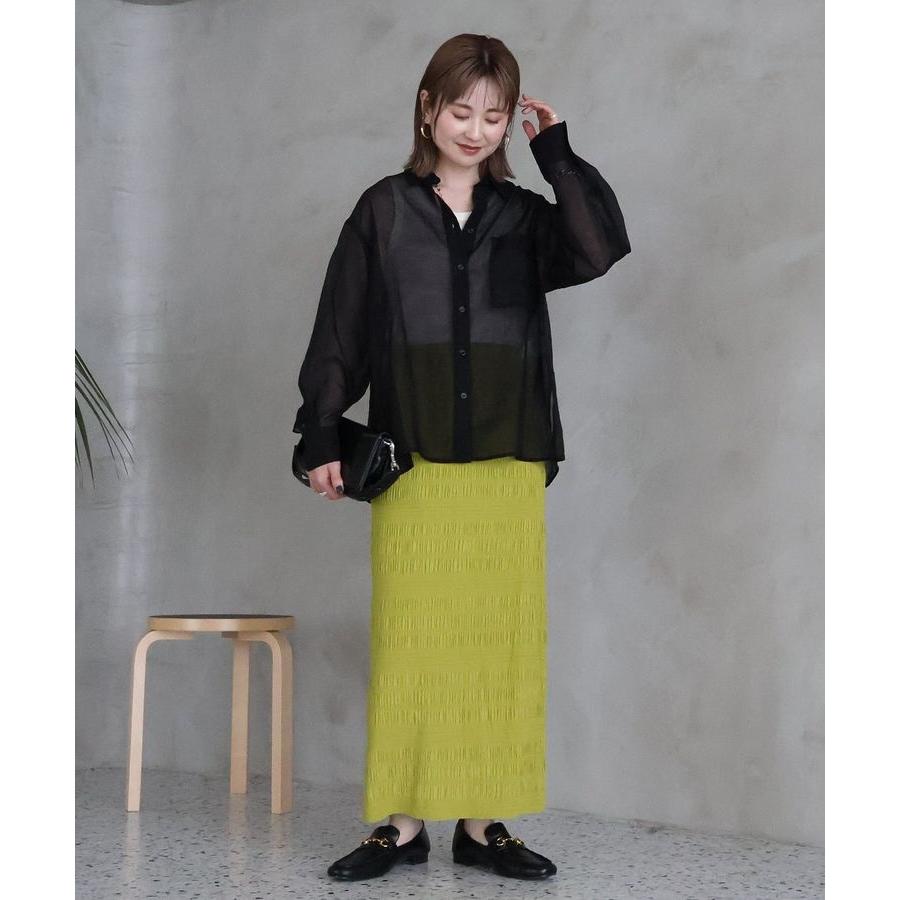 hholic シアーシャツ sheer check skipper shirt – hholic
