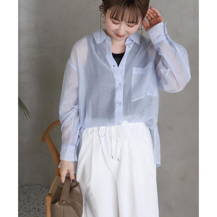 hholic シアーシャツ sheer check skipper shirt – hholic