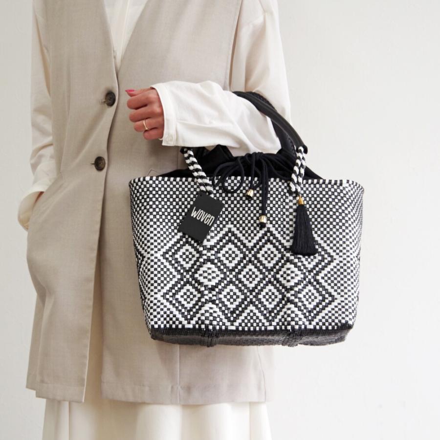 WOVEN (ウーヴン) / メキシコ製 スモールドローストリングトート