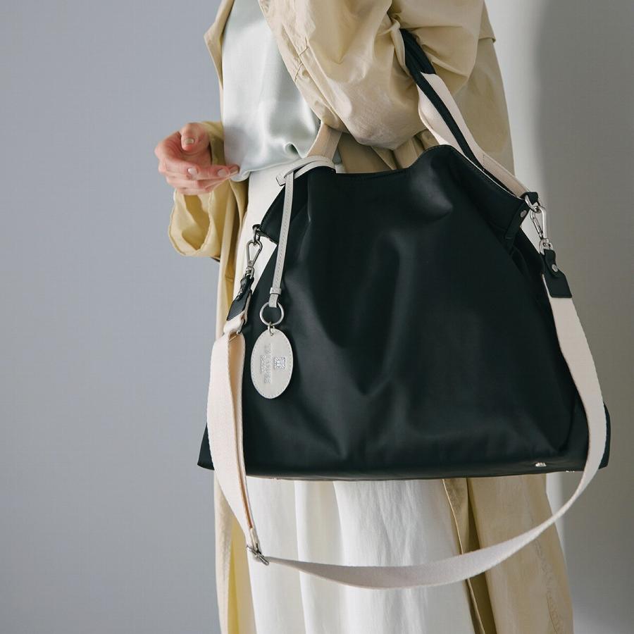 【TREASURE TOPKAPI】ストライプハンドル ナイロン 2way トートバッグ A4対応の画像