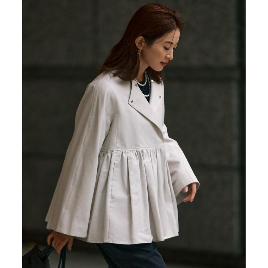 223* 新品 今季 23区 VERYコラボ グロッシーツイル アウター 38 23区 【VERYコラボ/撥水加工】グロッシーツイル アウター : マルイ