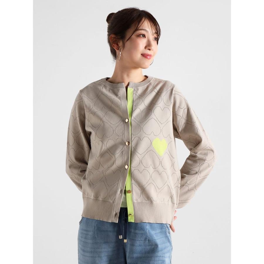 VIN（バン） 透かし編みハートニットカーディガン : マルイ(丸井)Yahoo