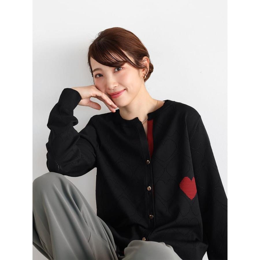 VIN（バン） 透かし編みハートニットカーディガン : マルイ(丸井)Yahoo