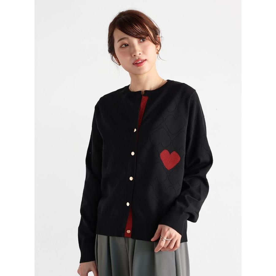 VIN（バン） 透かし編みハートニットカーディガン : マルイ(丸井)Yahoo