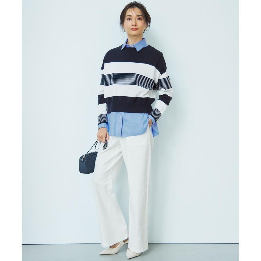 23区（ニジュウサンク） 【洗える】スラブツイルストレッチ ワイド