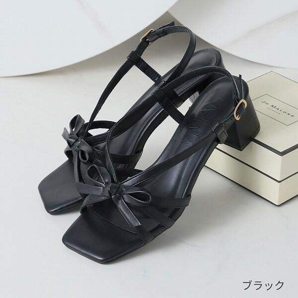 25春夏新作】スクエアトゥリボンストラップサンダル : マルイ(丸井