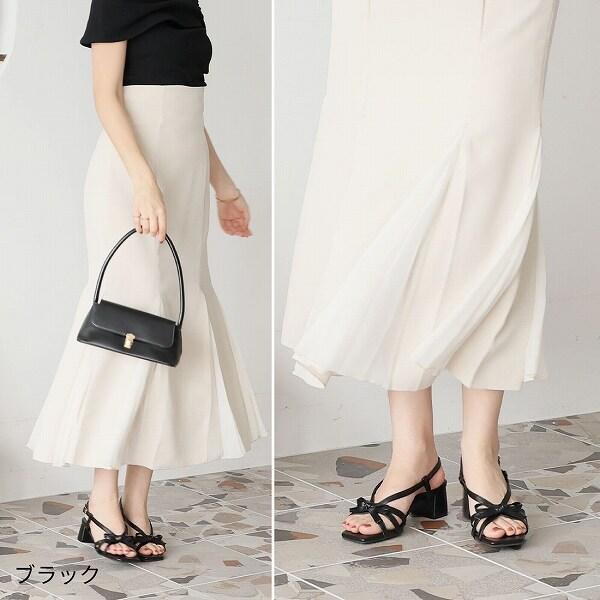 25春夏新作】スクエアトゥリボンストラップサンダル : マルイ(丸井