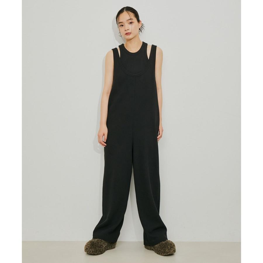 ADAM ET ROPE' 【サステナブル】Wフェイスジャージーセットロンパース