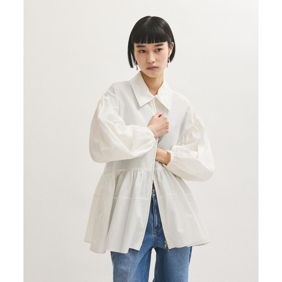 新品 adam et rope アダムエロペ 【サステナブル】ペプラムブラウス ADAM ET ROPE'｜【再入荷・新色追加・サステナブル】ペプラムジップ