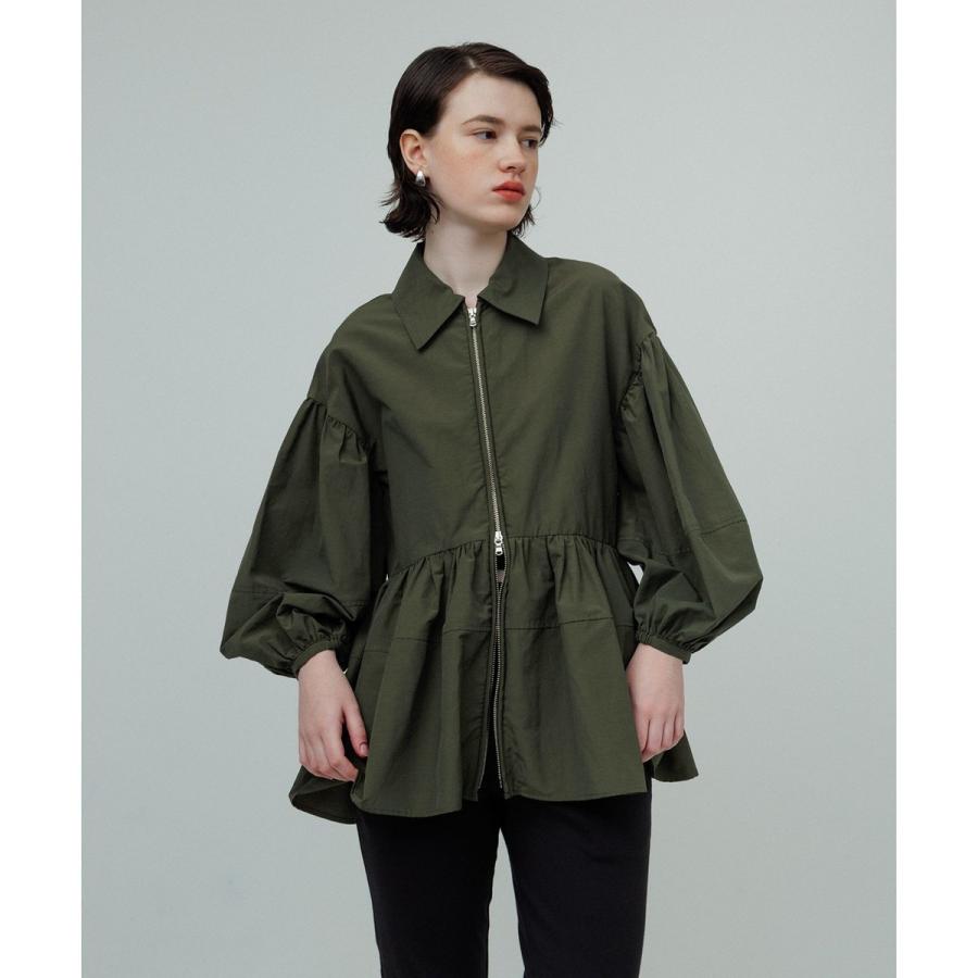 新品 adam et rope アダムエロペ 【サステナブル】ペプラムブラウス ADAM ET ROPE'｜【再入荷・新色追加・サステナブル】ペプラムジップ