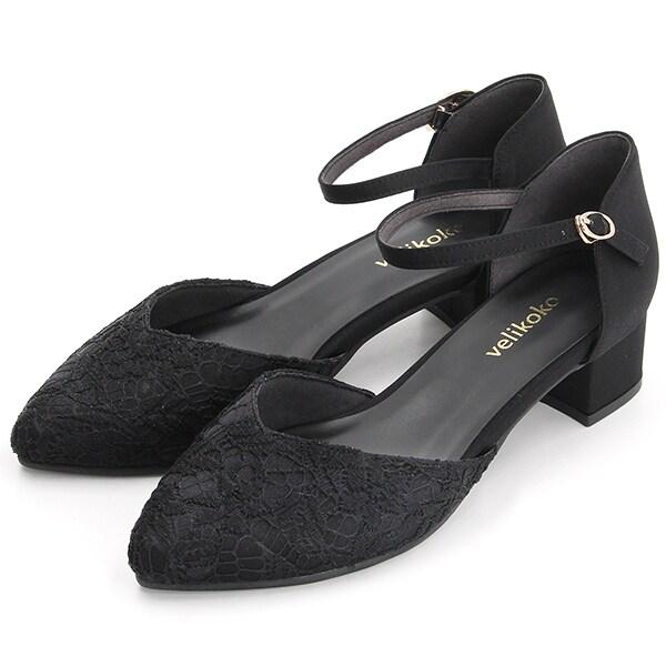 NEW！ストラップセパレートパンプス(4.0cmヒール)[19.5~27cm