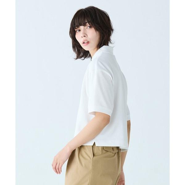 LACOSTE（ラコステ） ヘビーウェイト鹿の子 ワイド クロップド丈 半袖