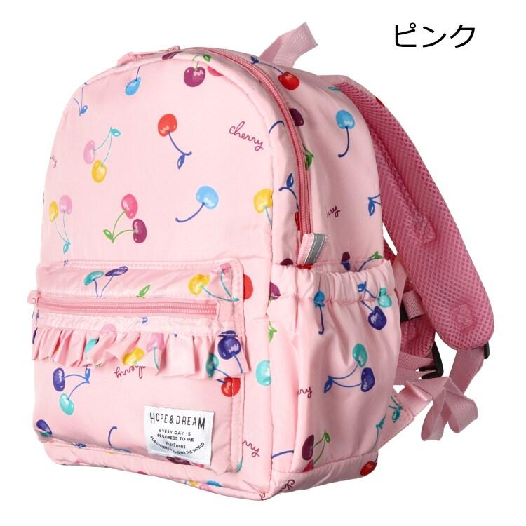 Kids Foret（キッズフォーレ） さくらんぼ・働く車総柄リュック