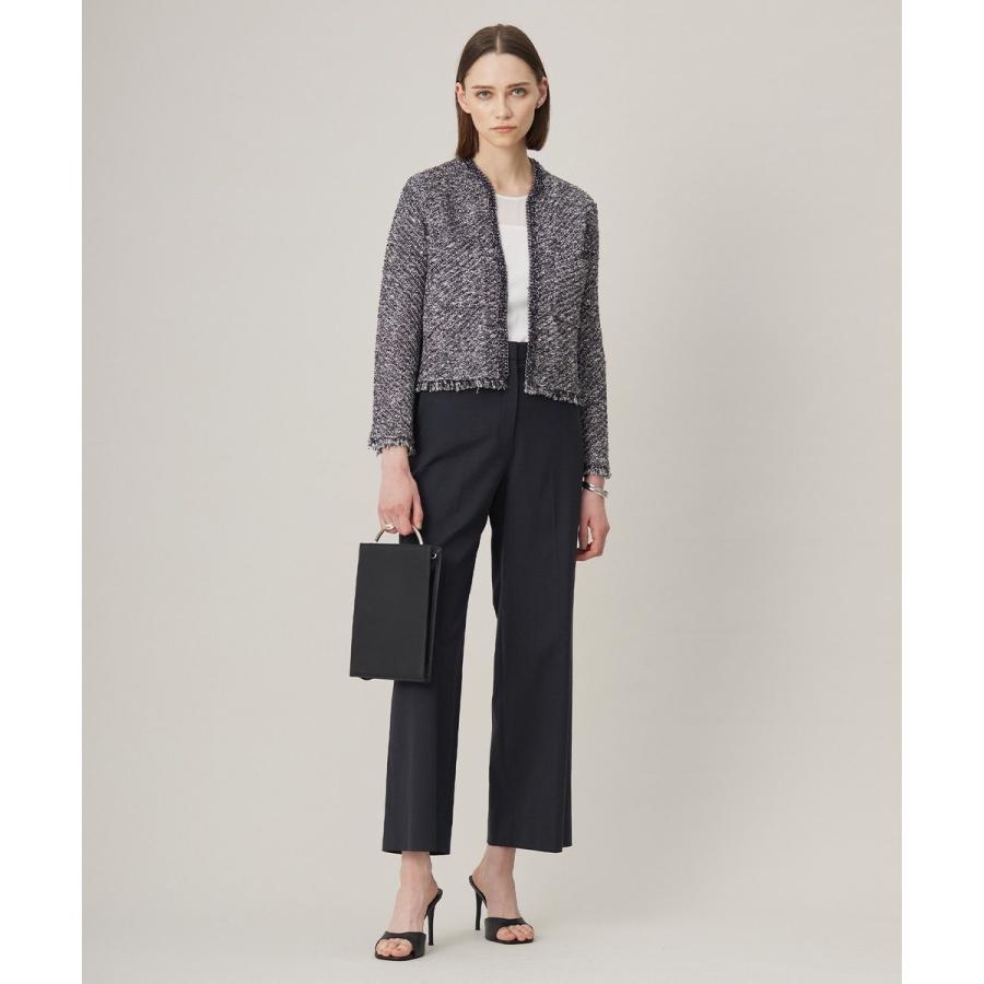 人気 新品未使用 ICB デニムライクツイードニットジャケット 続続最後