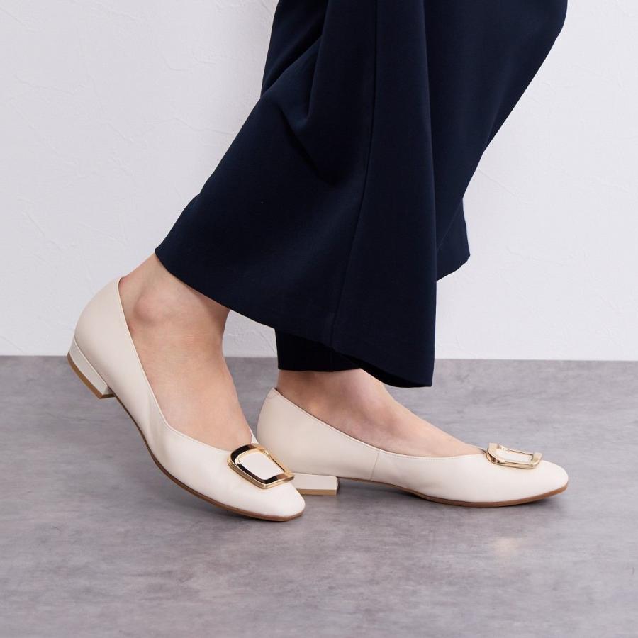 HIMIKO（HIMIKO）/ビジネス〜セレモニーまで◇【卑弥呼25AW】スクエアバックルローヒールパンプス/651110 HIMIKO ビジネス〜セレモニーまで◇【卑弥呼25AW】スクエアバックル