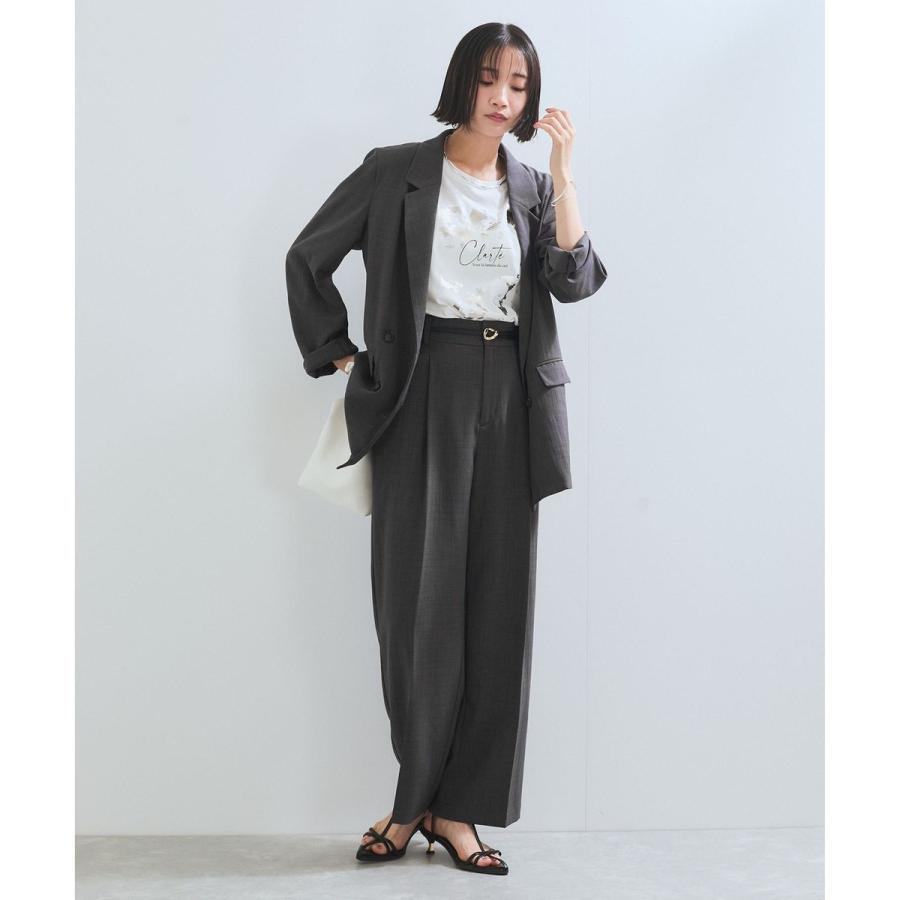 VIS 【新色追加】【美easy】リネンライクリラックスジャケット