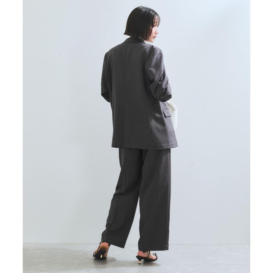 VIS 【新色追加】【美easy】リネンライクリラックスジャケット