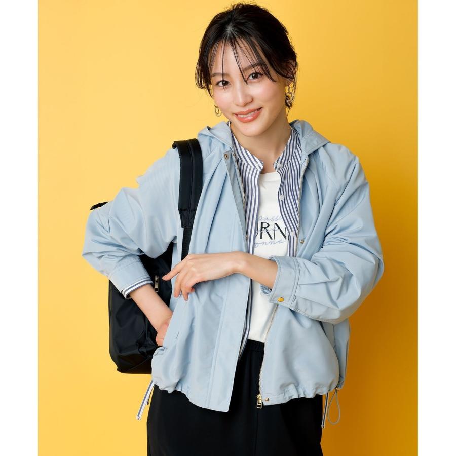 anysis 【撥水・UVカット・花粉ガード】2WAYラグランフーディ ブルゾン ANY SIS｜【撥水・UVカット・花粉ガード】2WAYラグランフーディ
