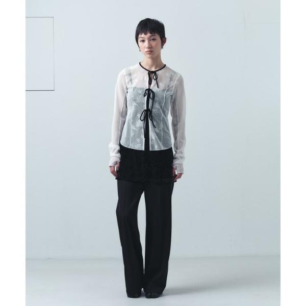 ◇tulle lace ribbon blouse : マルイ(丸井)Yahoo!店 - 通販 - Yahoo